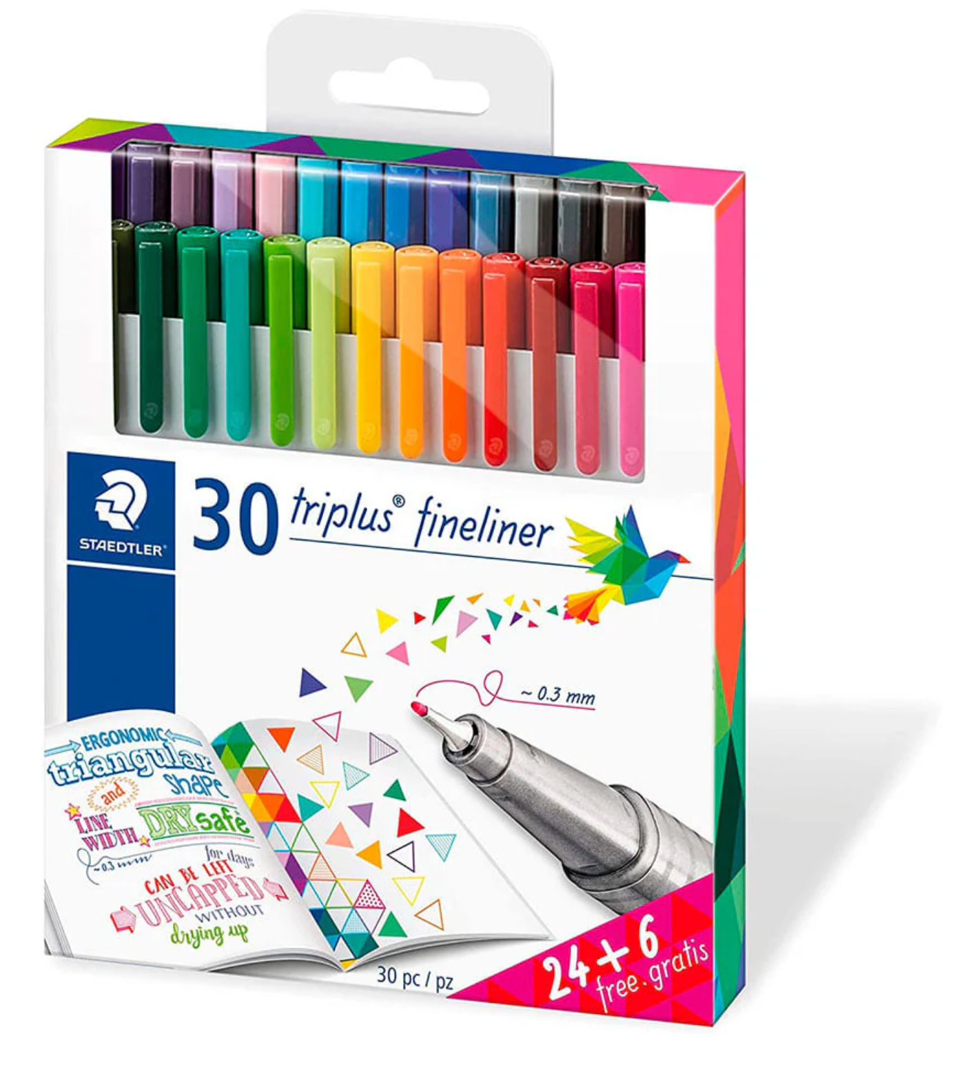 Marcadores Staedtler Triplus fineliner 30 colores