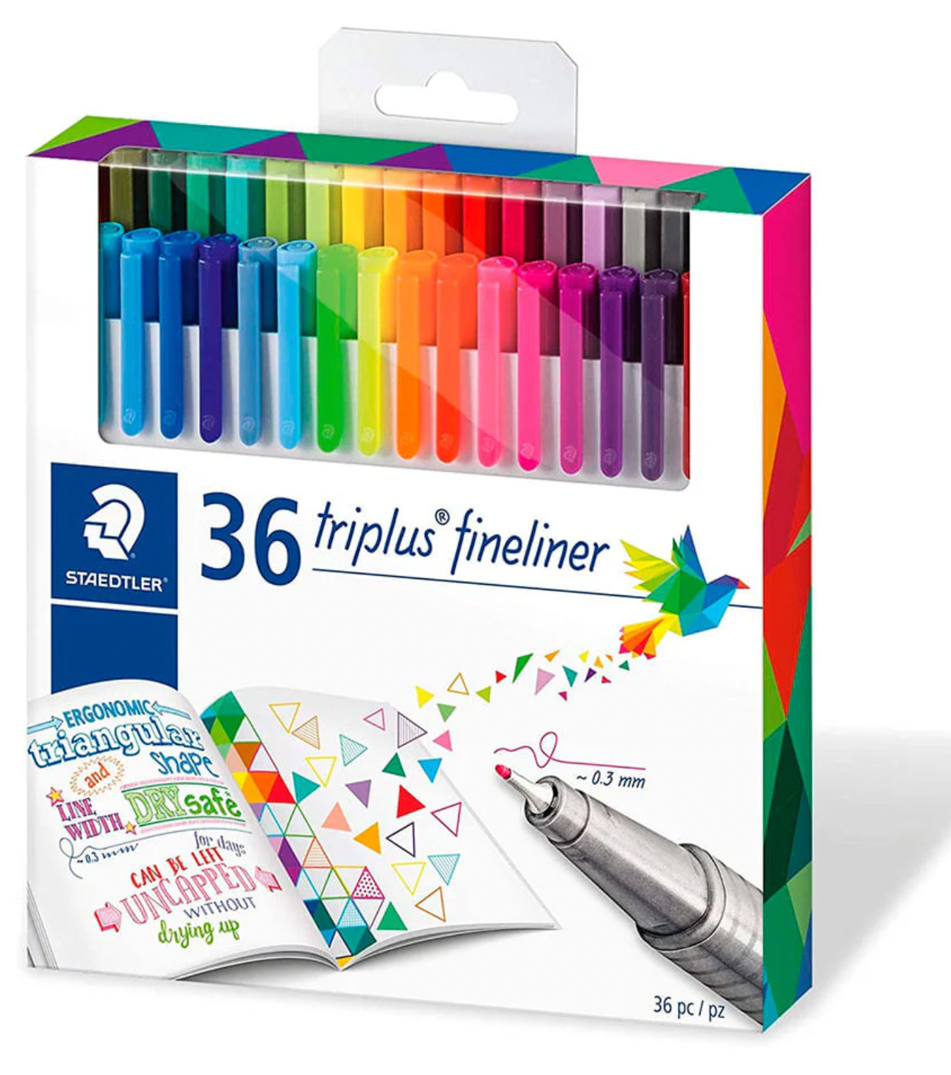 Marcadores Staedtler Triplus fineliner 36 colores