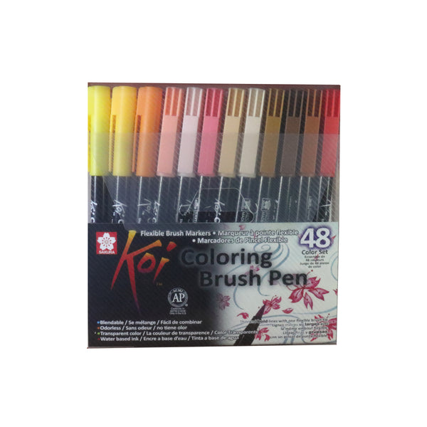 Sets plumones punta pincel acuarelables Koi Coloring Brush